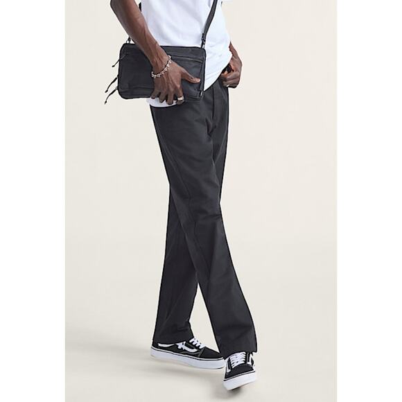 Vans Mens Authentic Relaxed Fit Chinos Polyester Cotton Stretch Black Size 28 - Picture 1 of 15